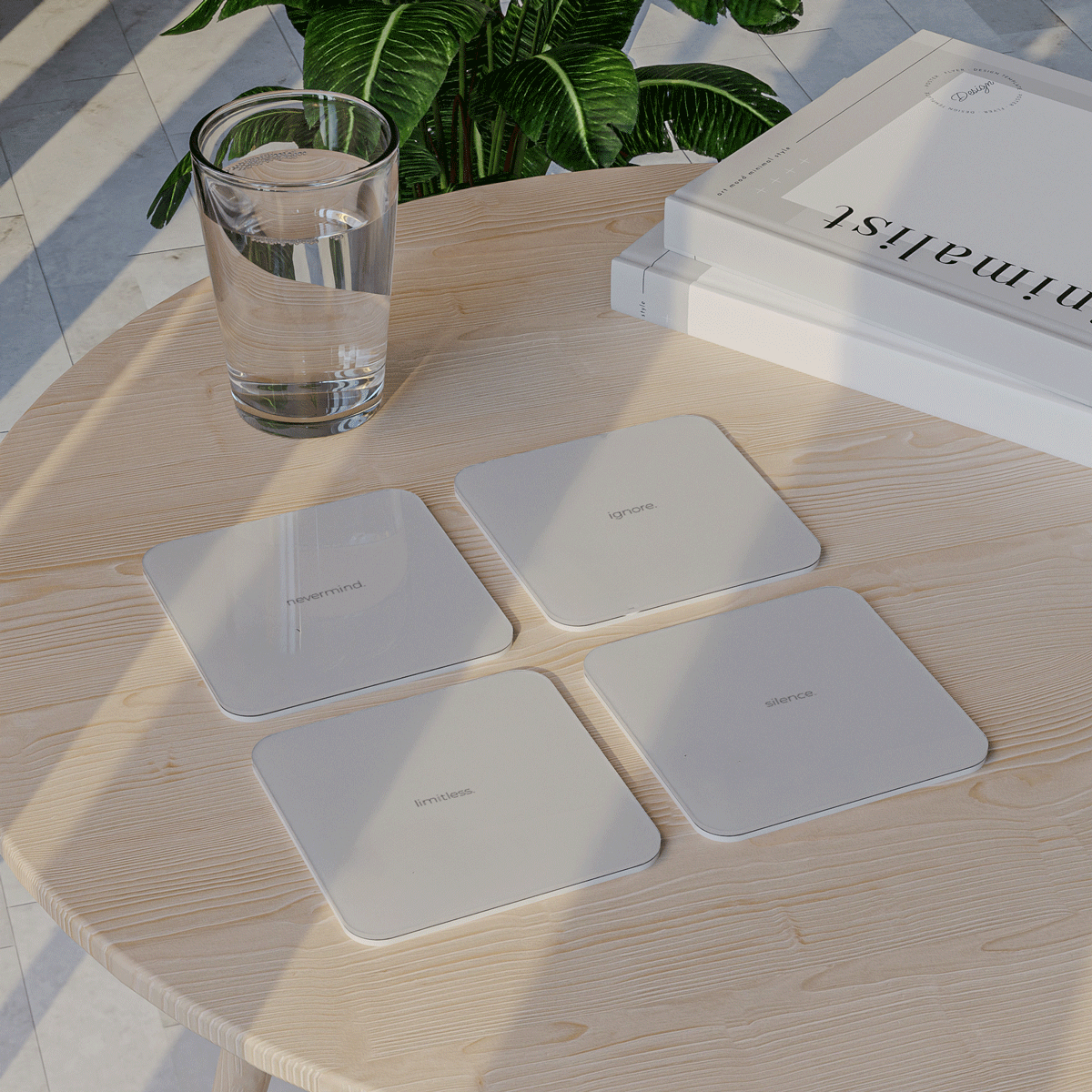 Muted - Acrylic Coaster Set