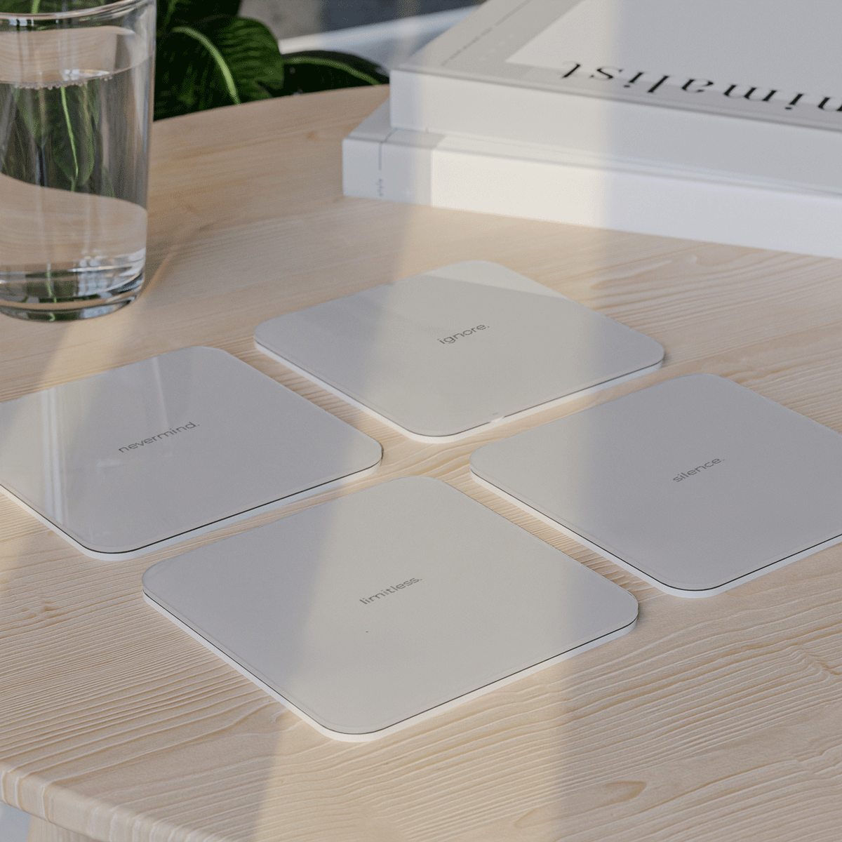 Muted - Acrylic Coaster Set