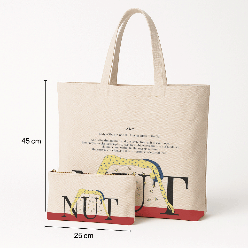 Ancient Egyptian - Tote Bag + Pouch - Nut