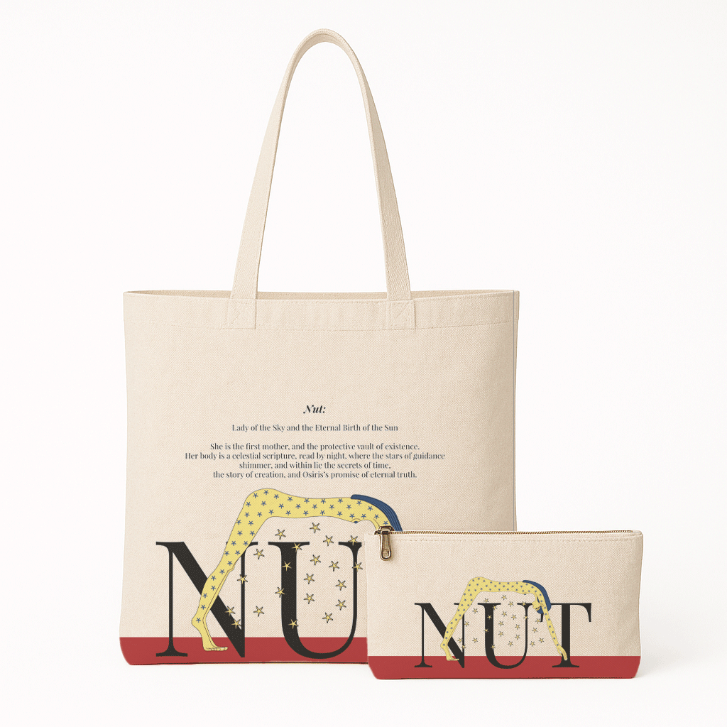Ancient Egyptian - Tote Bag + Pouch - Nut