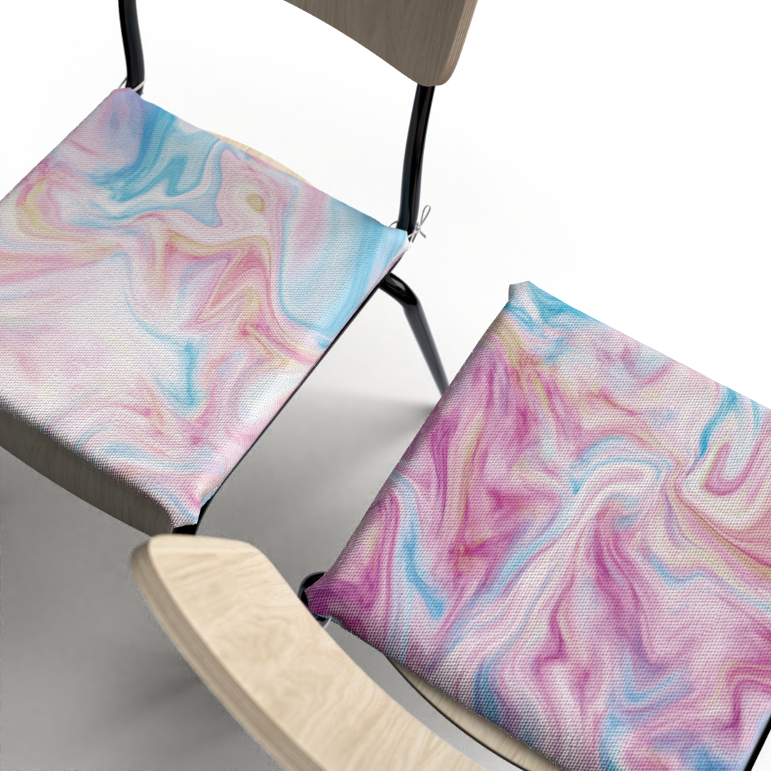 Pinky Marble Seat Pad (SET OF 2)