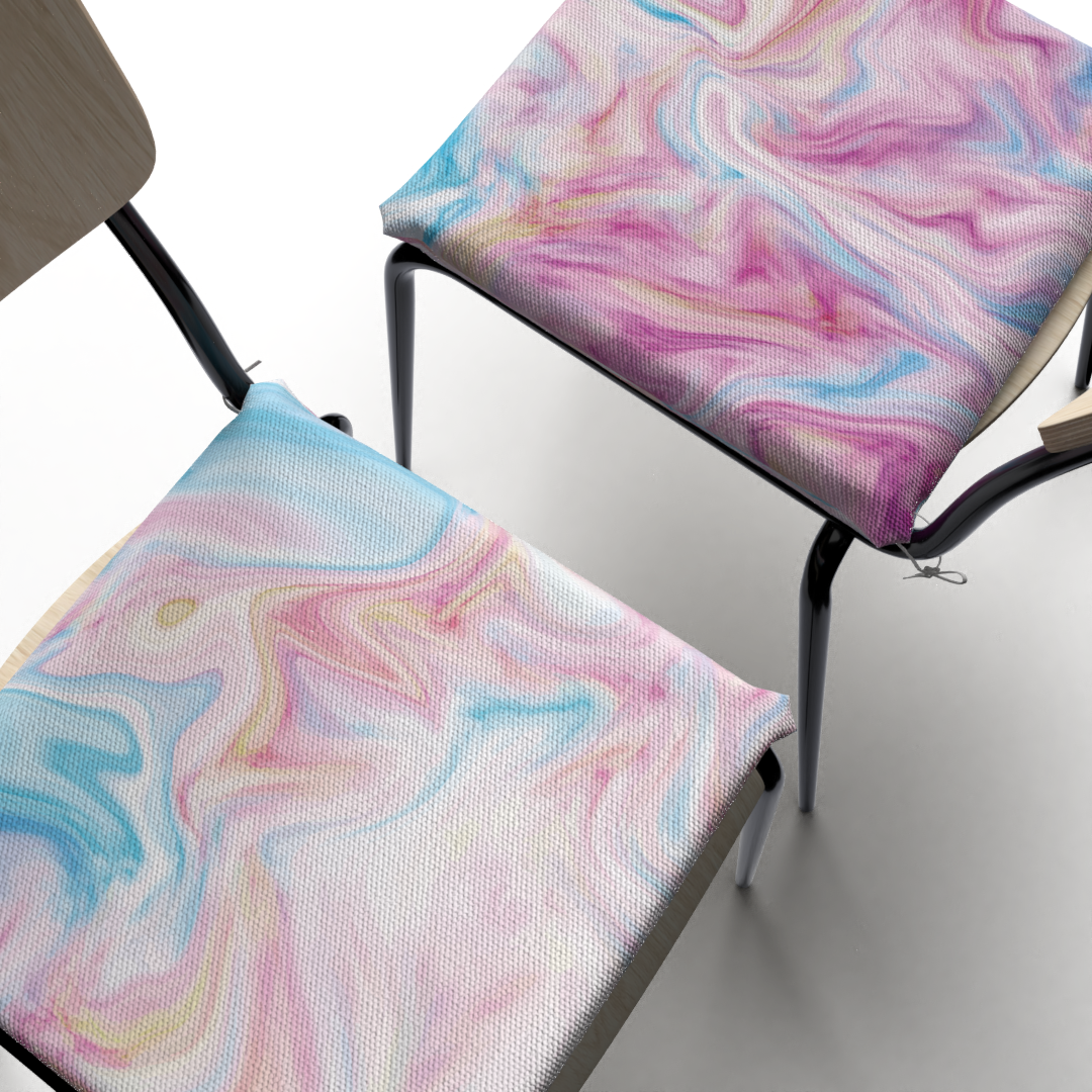 Pinky Marble Seat Pad (SET OF 2)