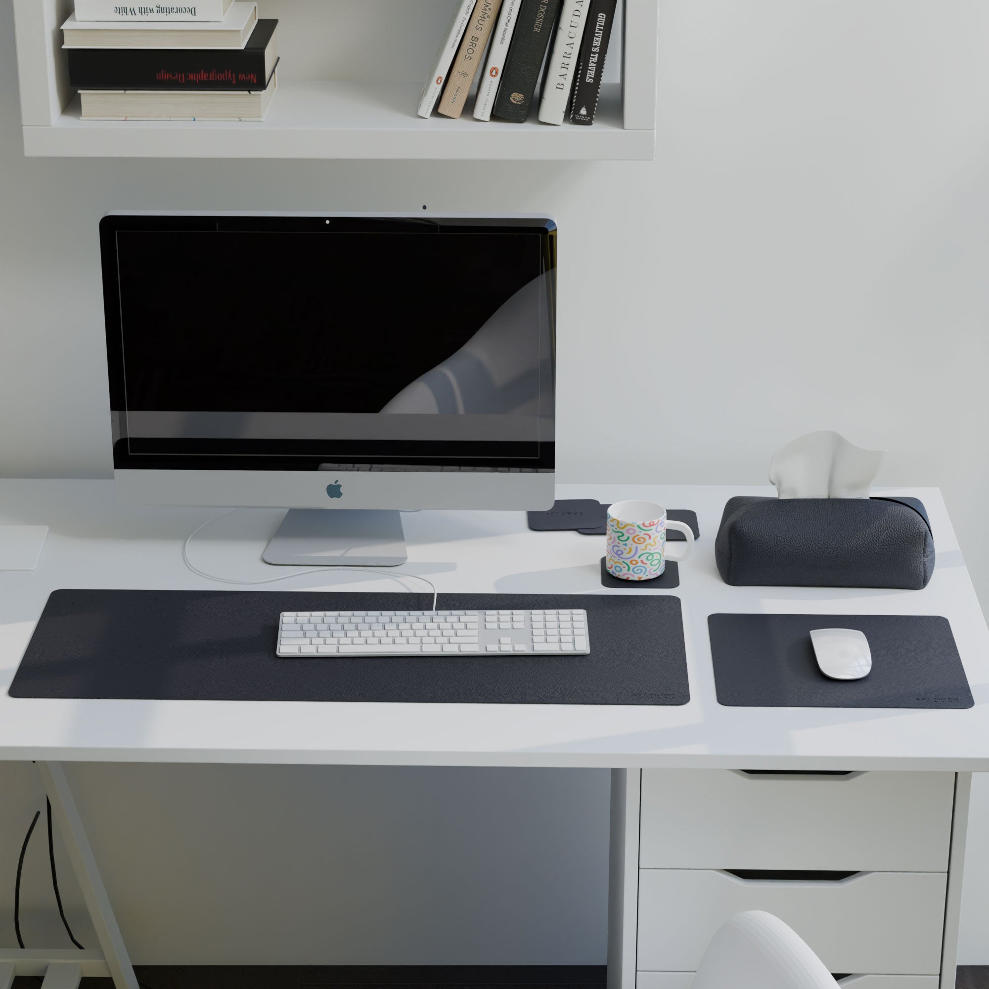Leather Office Sets - Dark Blue 1