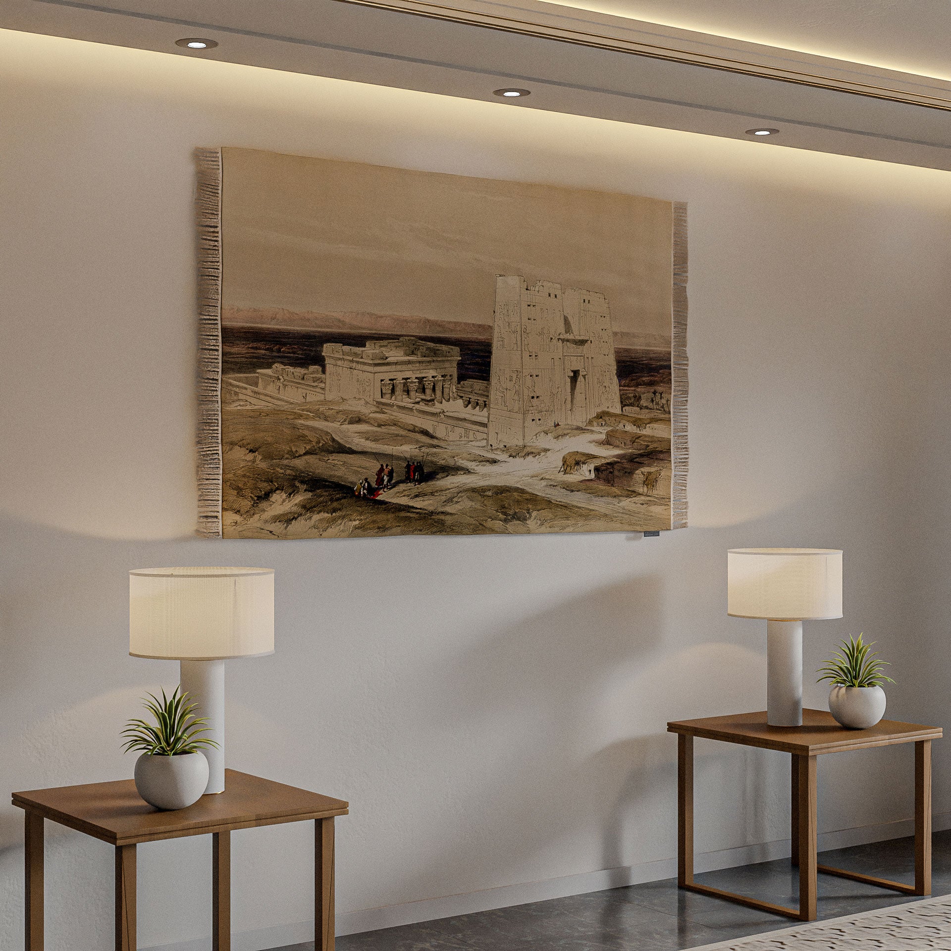 Wall Rug -  Temple of Edfou illustration