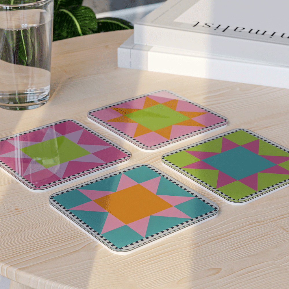 Stars - Acrylic Coaster Set