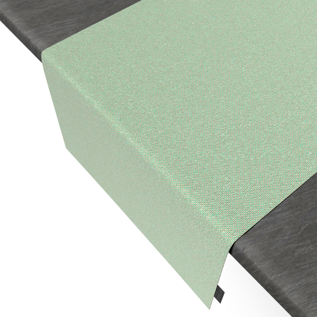 Tapis de Passage en Lin - Vert Menthe