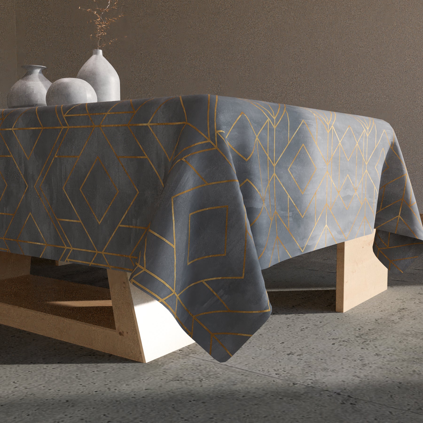 Golds Grey Tablecloth