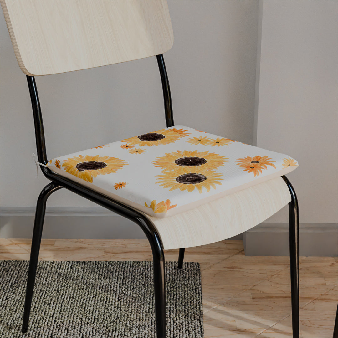 Coussin de siège tournesol (LOT DE 2) 