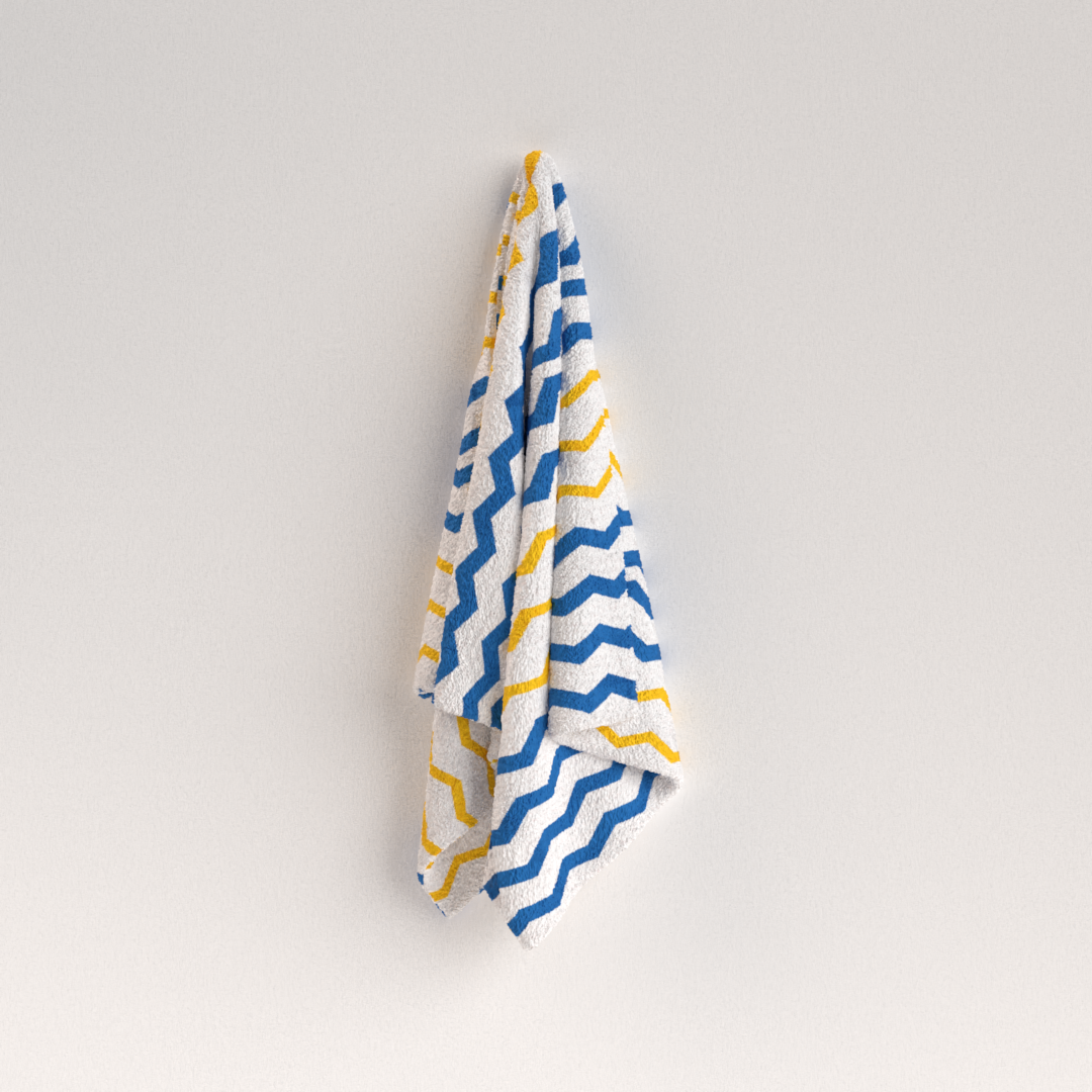 Zig Zag Beach Towel & Coverup - Lightweight