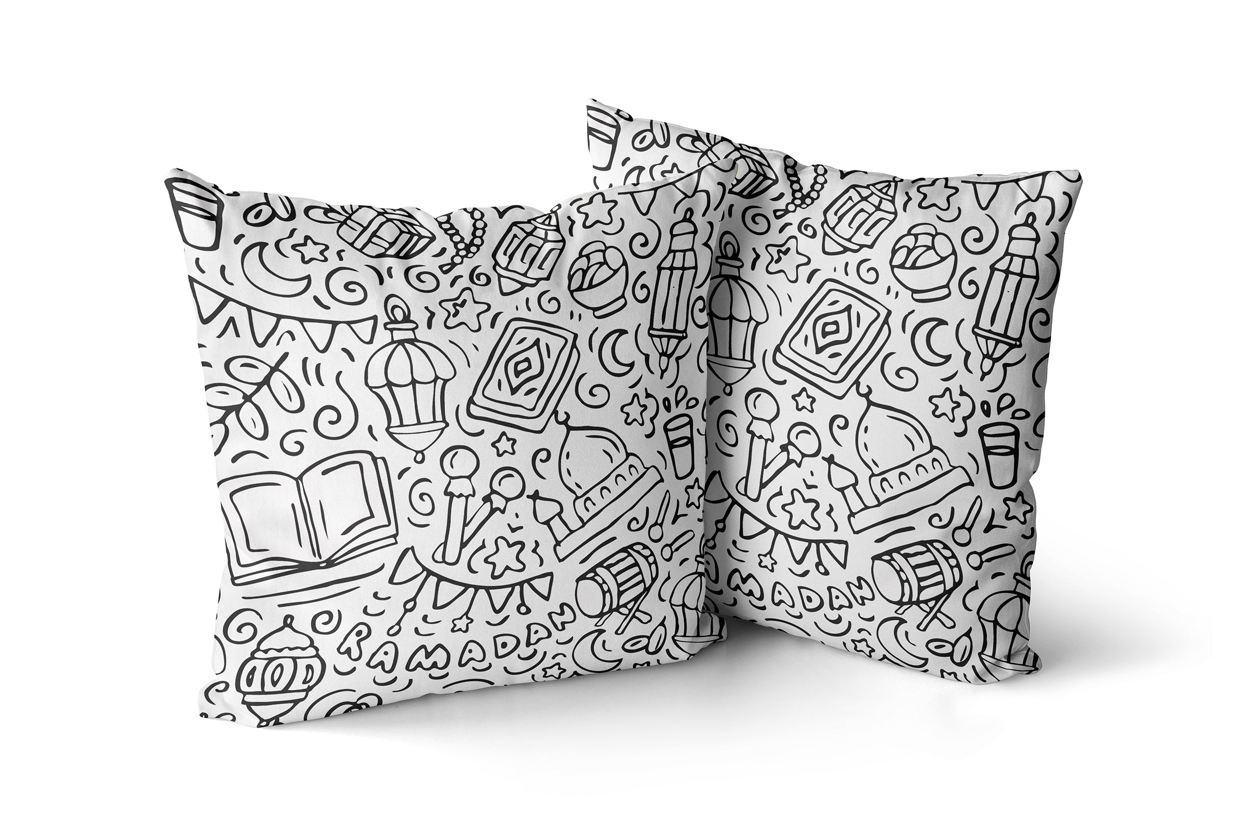 Coloring Cushion - Ramadan Oros Design