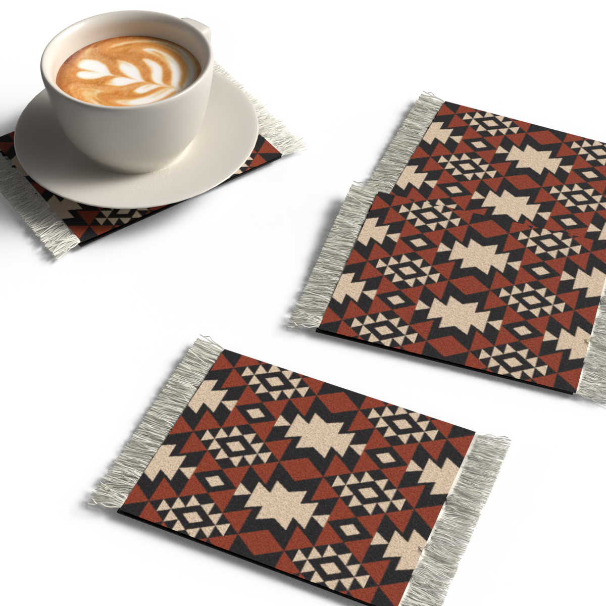Round Rug Coasters RUG COASTER SET - DESIGN 11