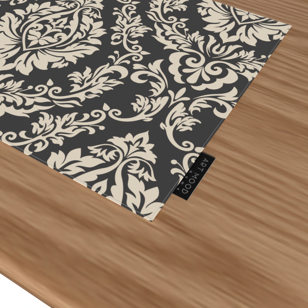 Sophia Grey Placemats & Runner Set