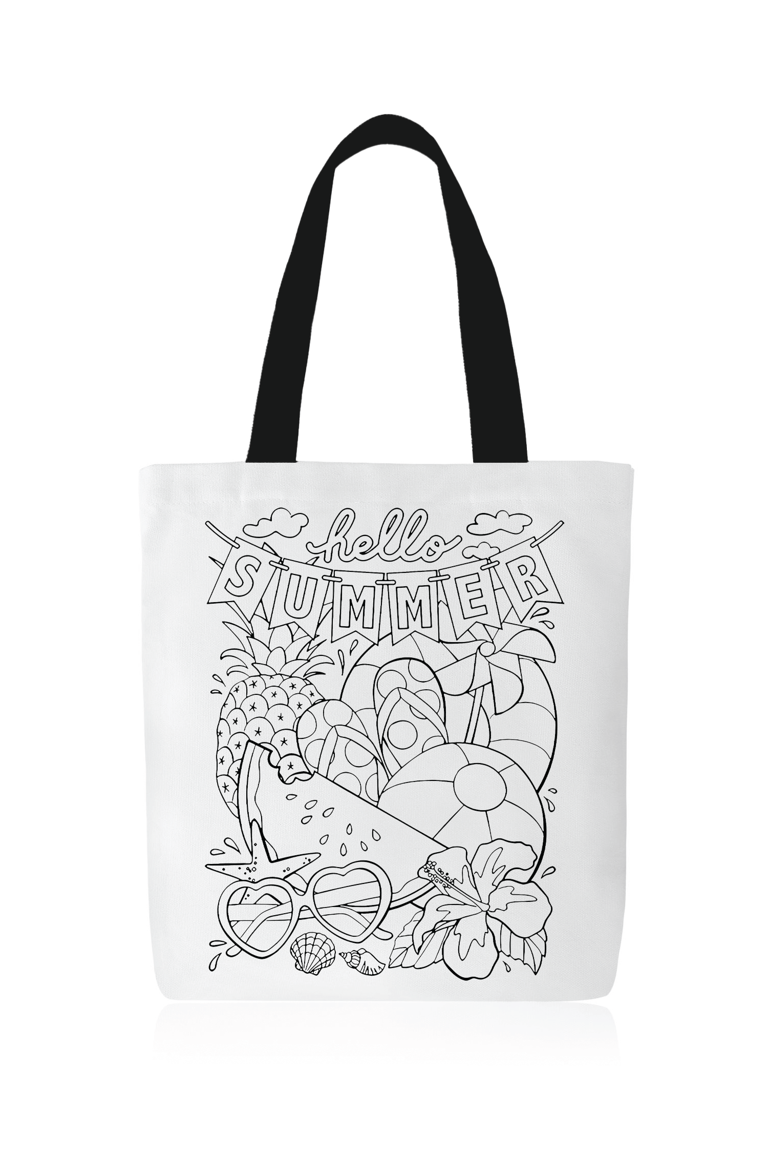 Sac fourre-tout à colorier Été 1