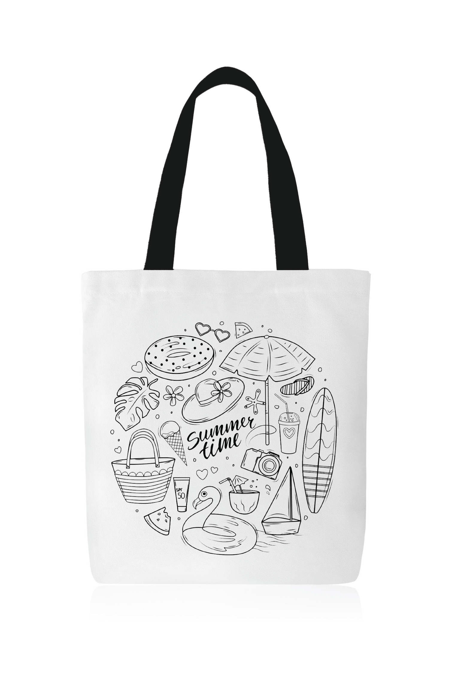 Sac fourre-tout à colorier Été 4