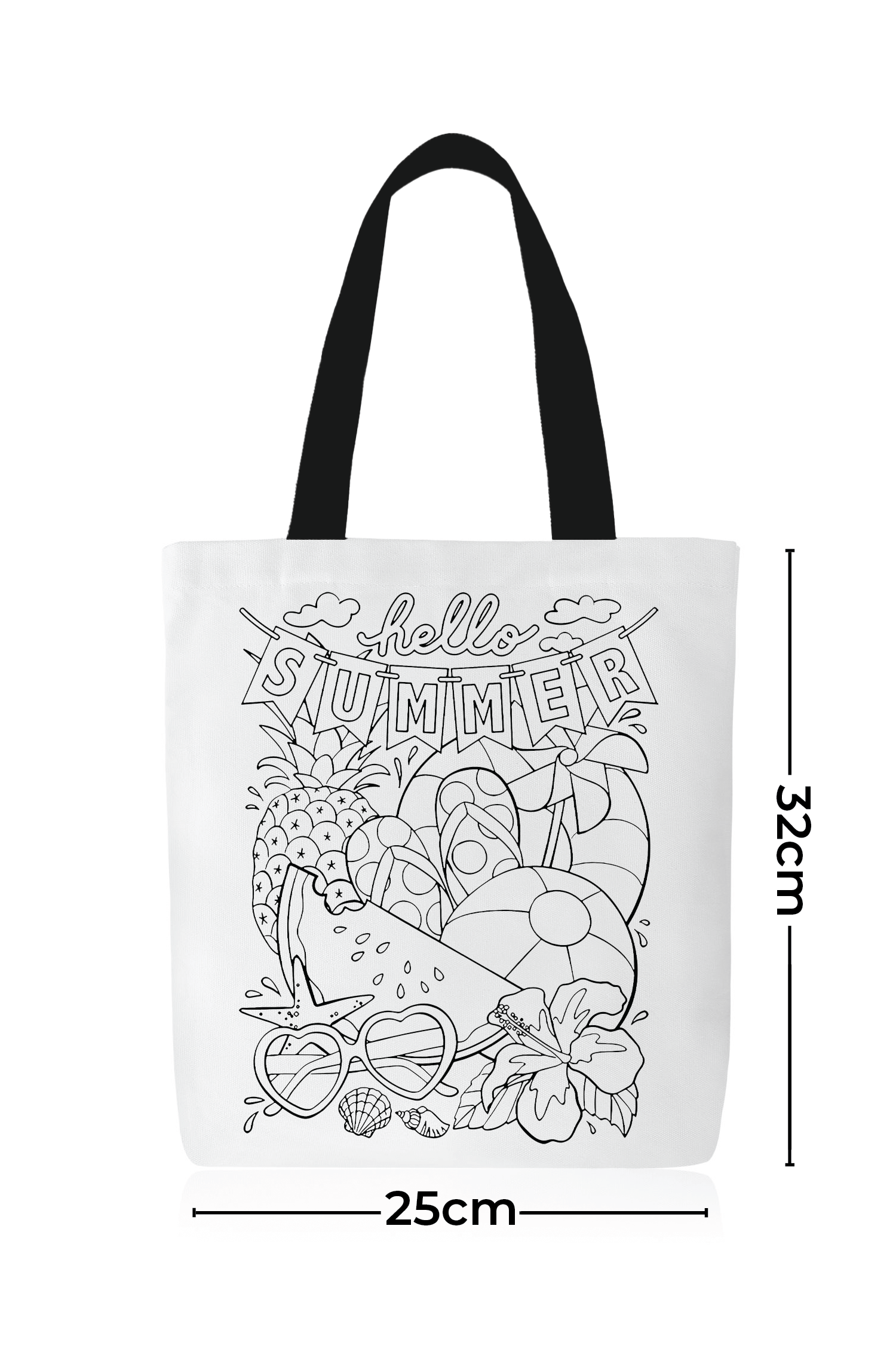 Sac fourre-tout à colorier Été 1