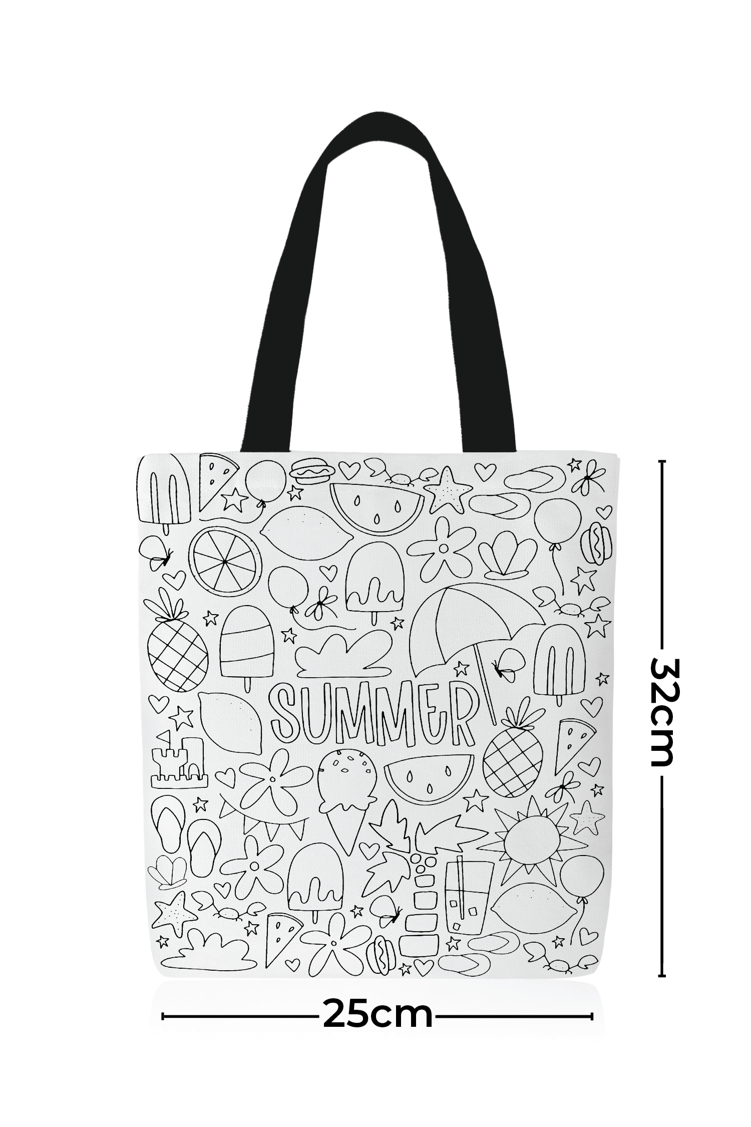 Sac fourre-tout à colorier Été 3