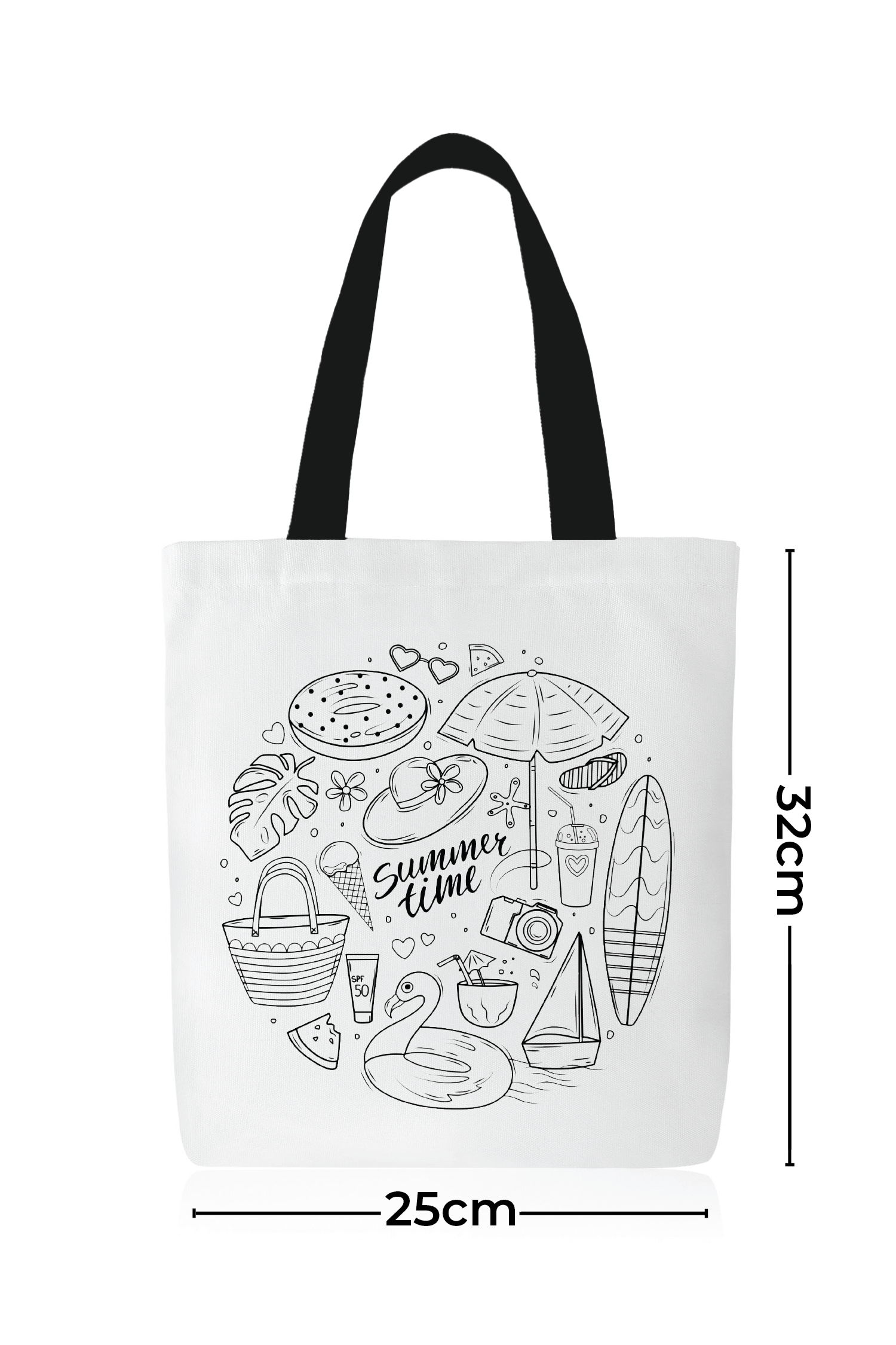 Sac fourre-tout à colorier Été 4