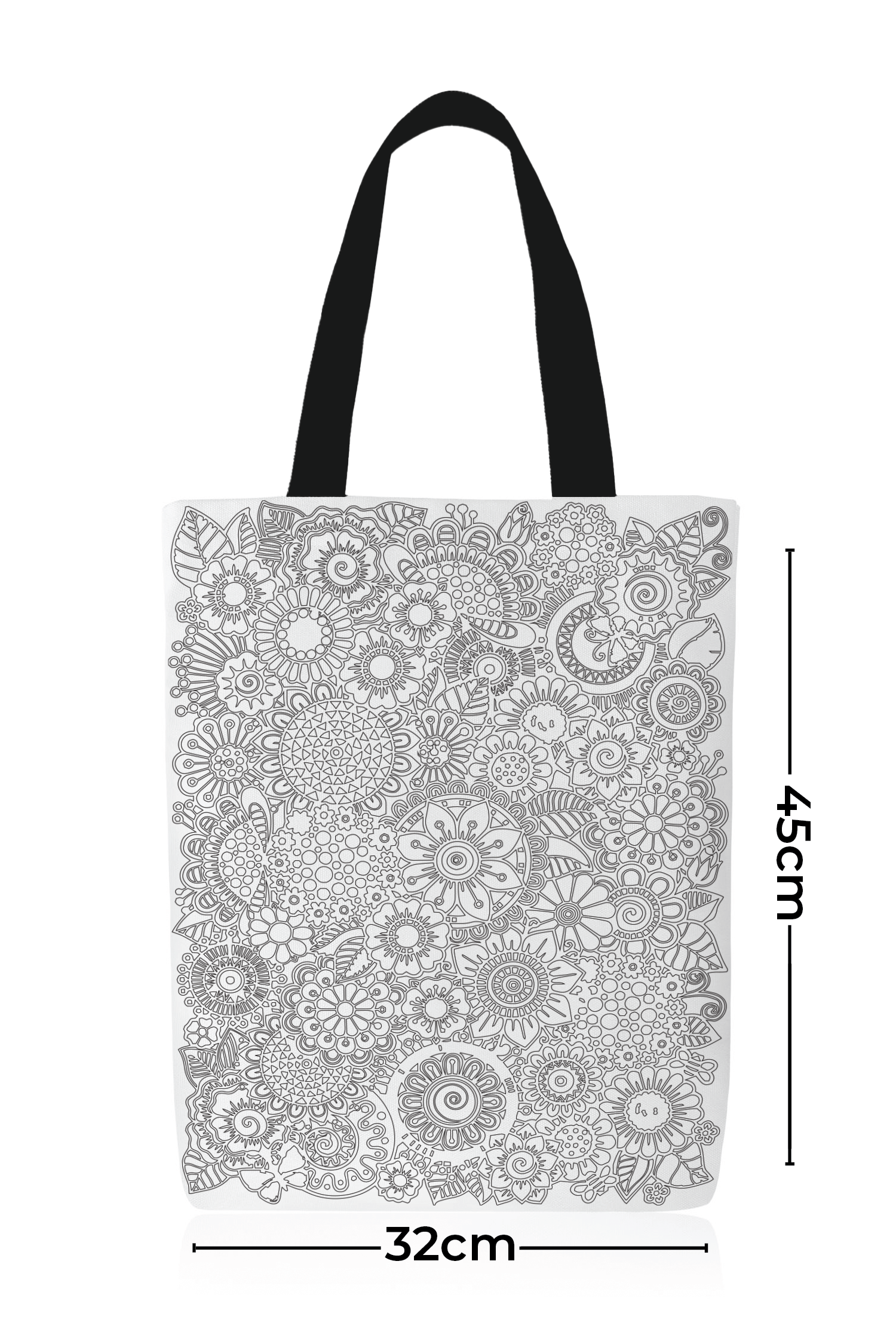 Sac fourre-tout à colorier Mandala