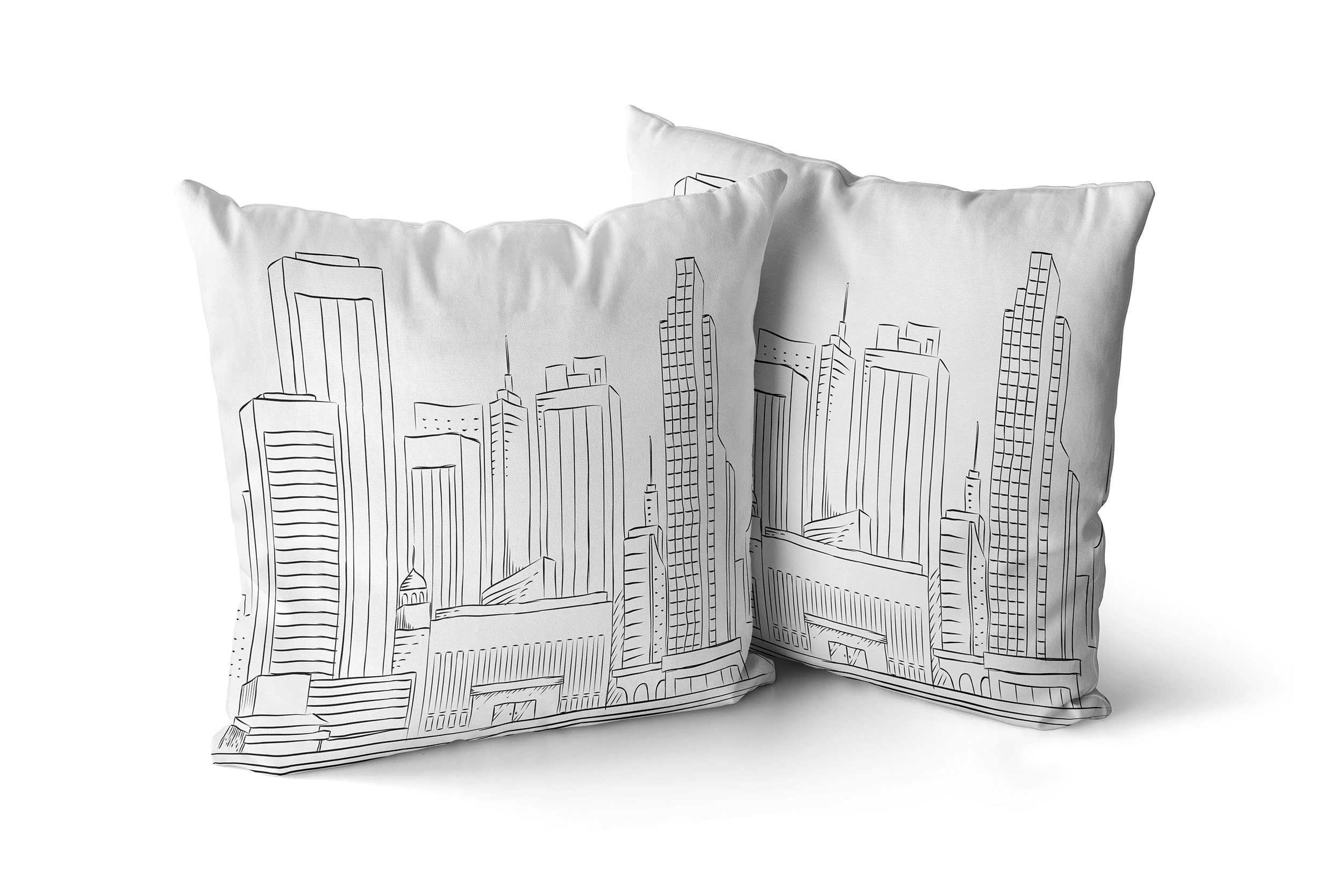 Coloring Cushion - City Design