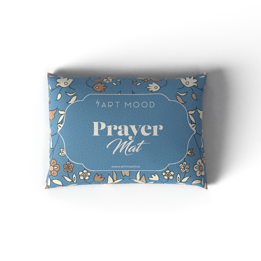 Prayer Mat AL-Rawda Blue - Velvet