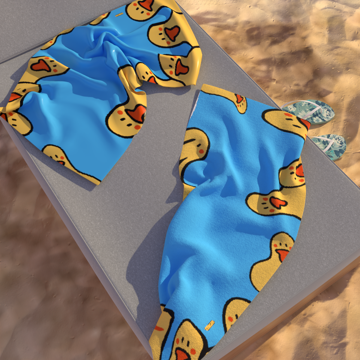 Ducky Towel Beach Mat (KIDS SIZE)