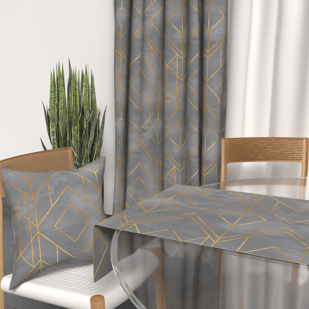 Ensemble complet gris doré