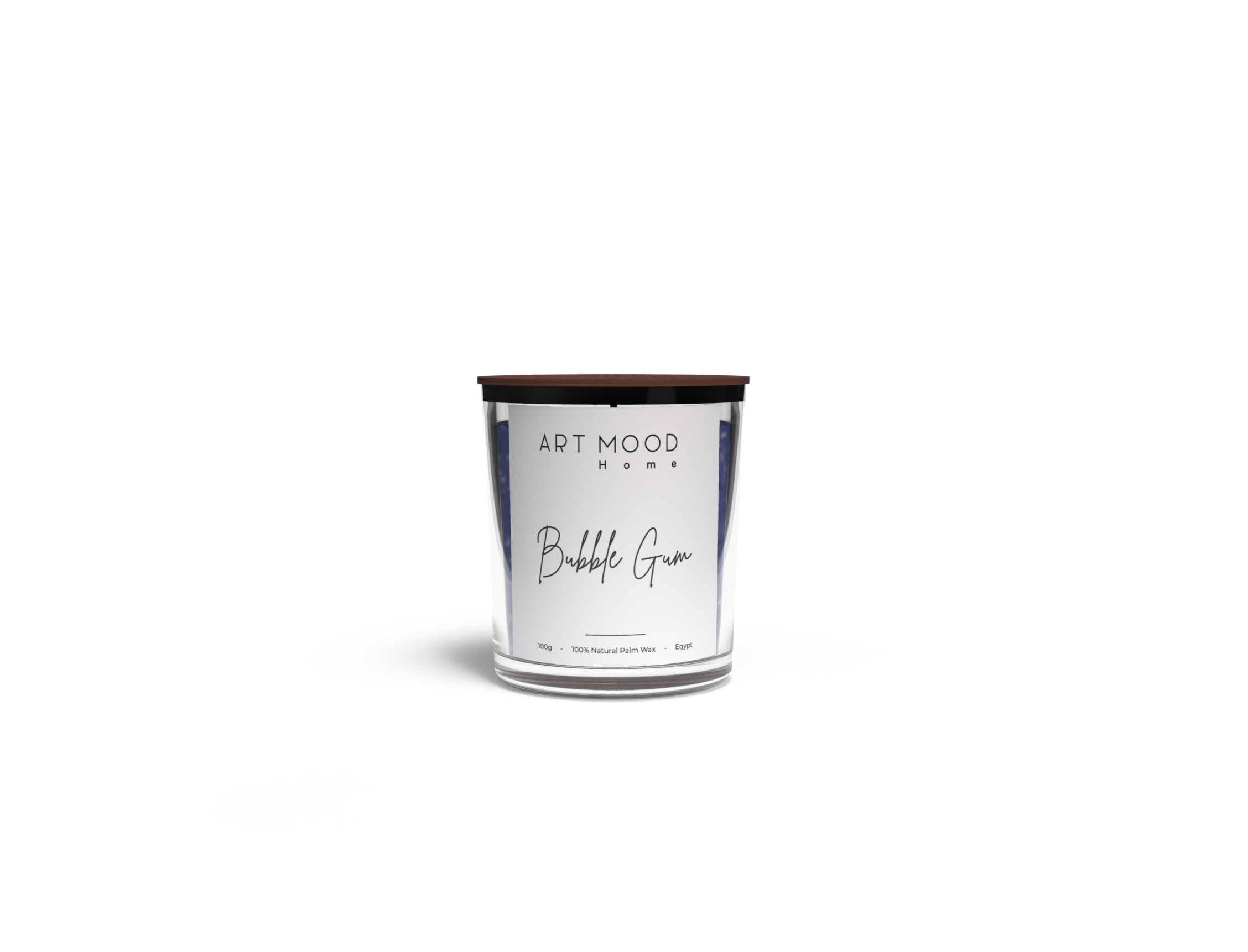 Bubble Gum Scented Candle - Glass Container 100g