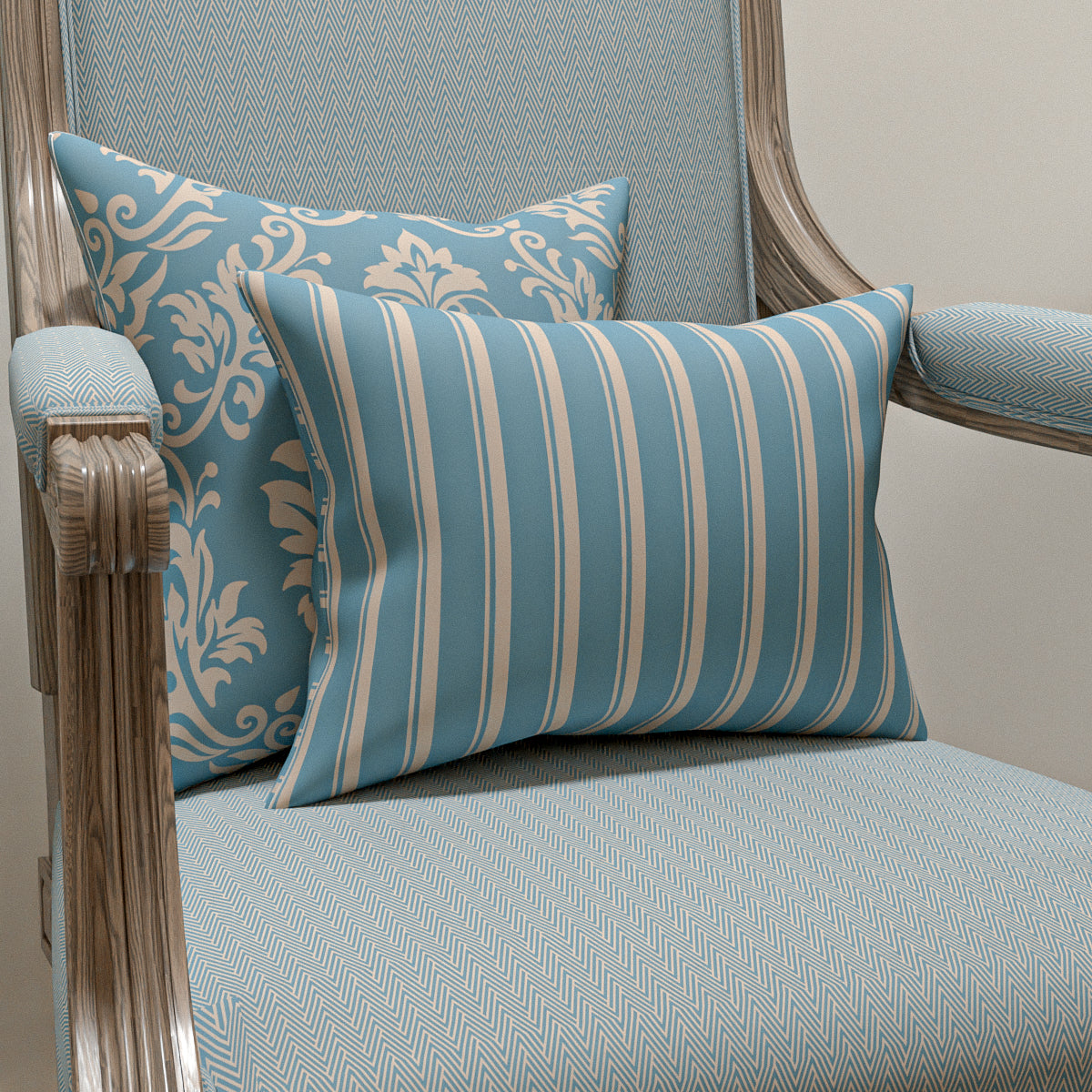 Sophia Blue Cushion Set
