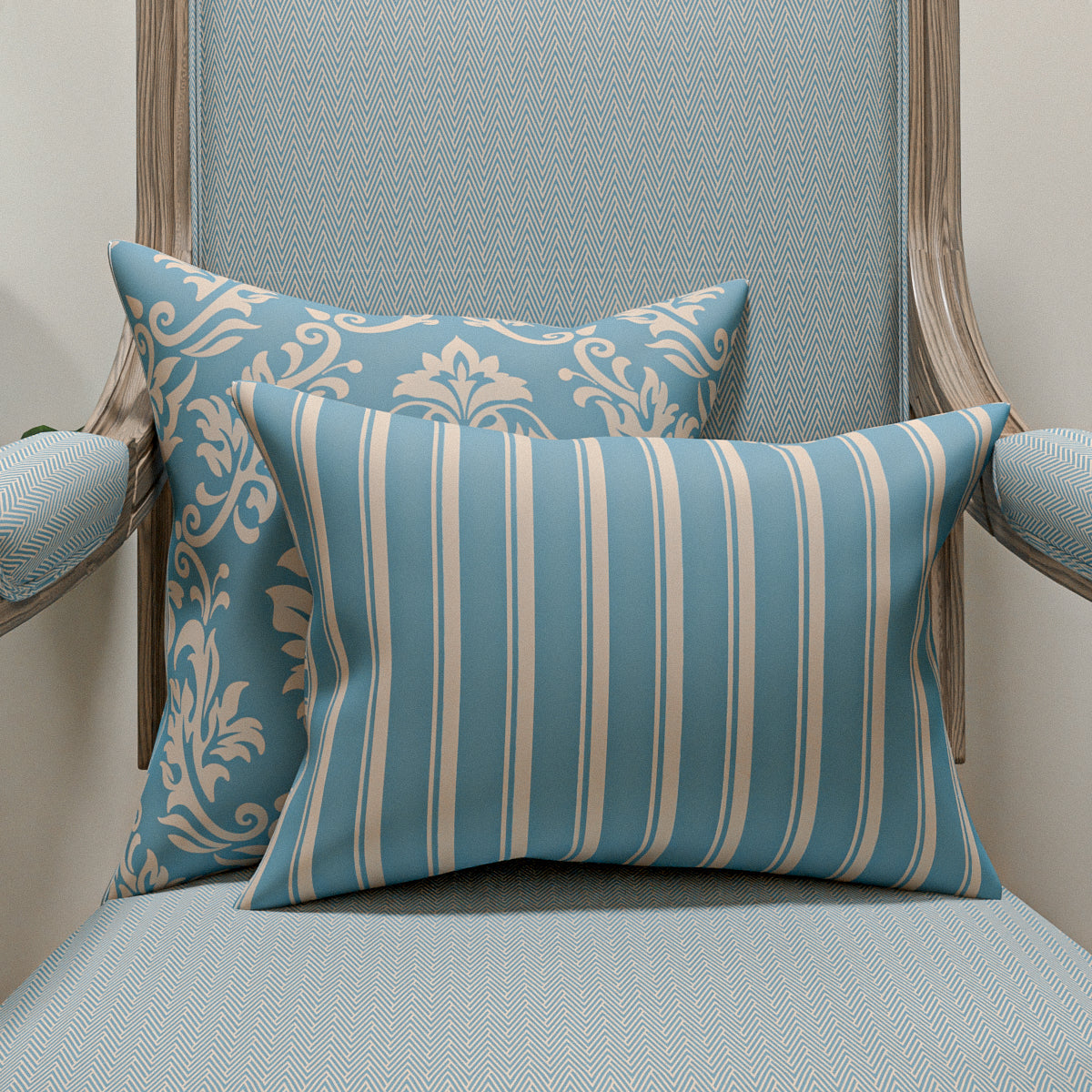 Sophia Blue Cushion Set