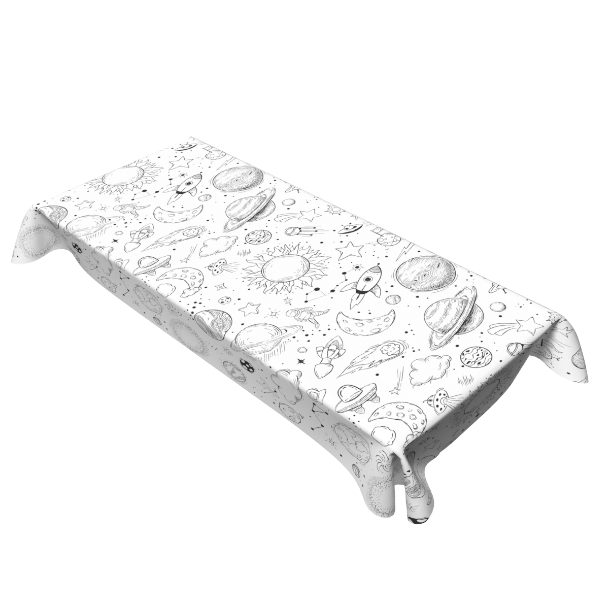 Coloring Tablecloth - Space Design