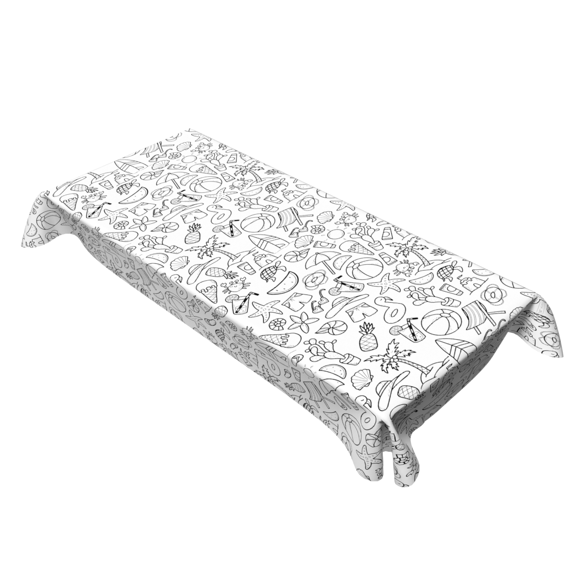Coloring Tablecloth - Beach Design