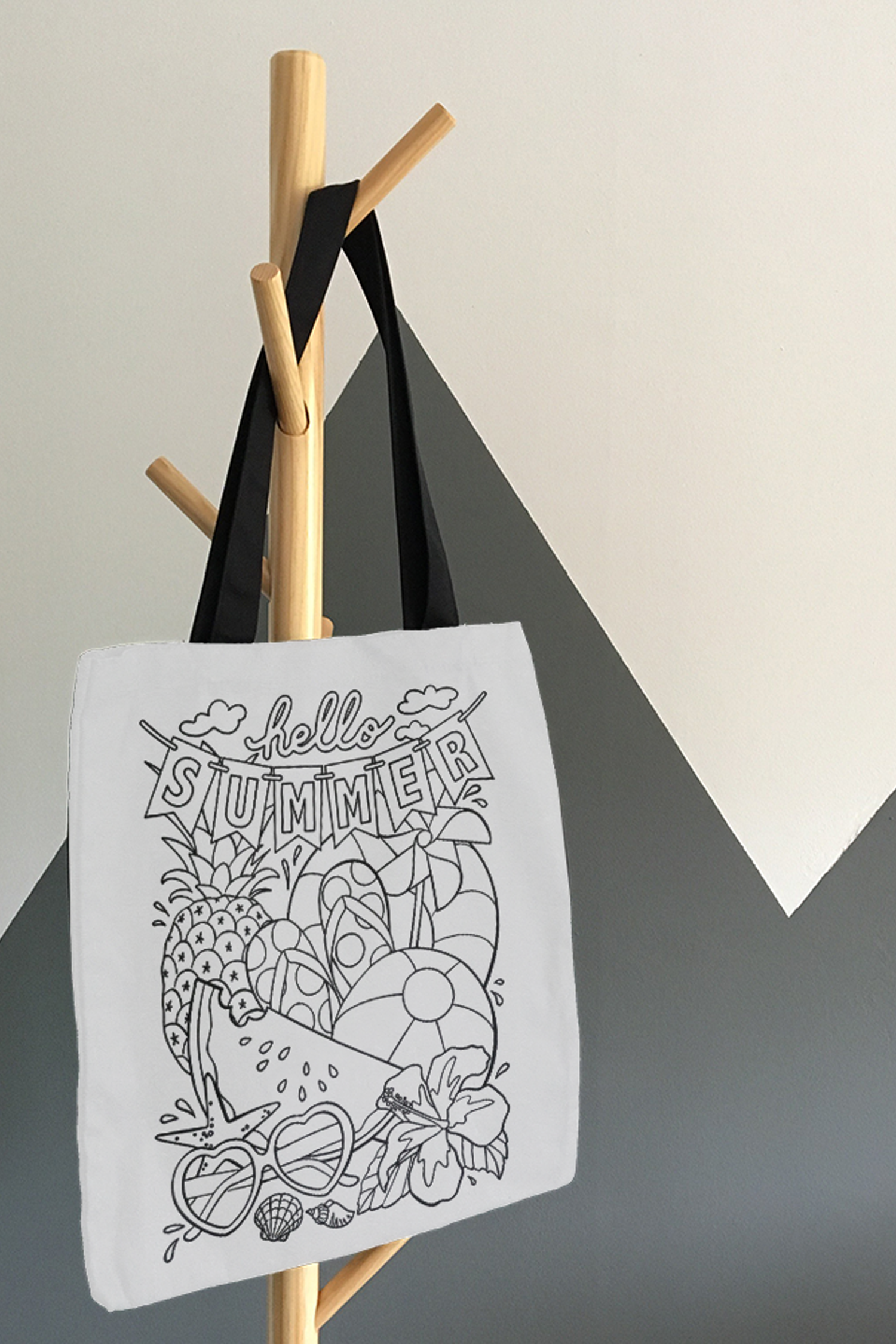Coloring Tote Bag Summer 1