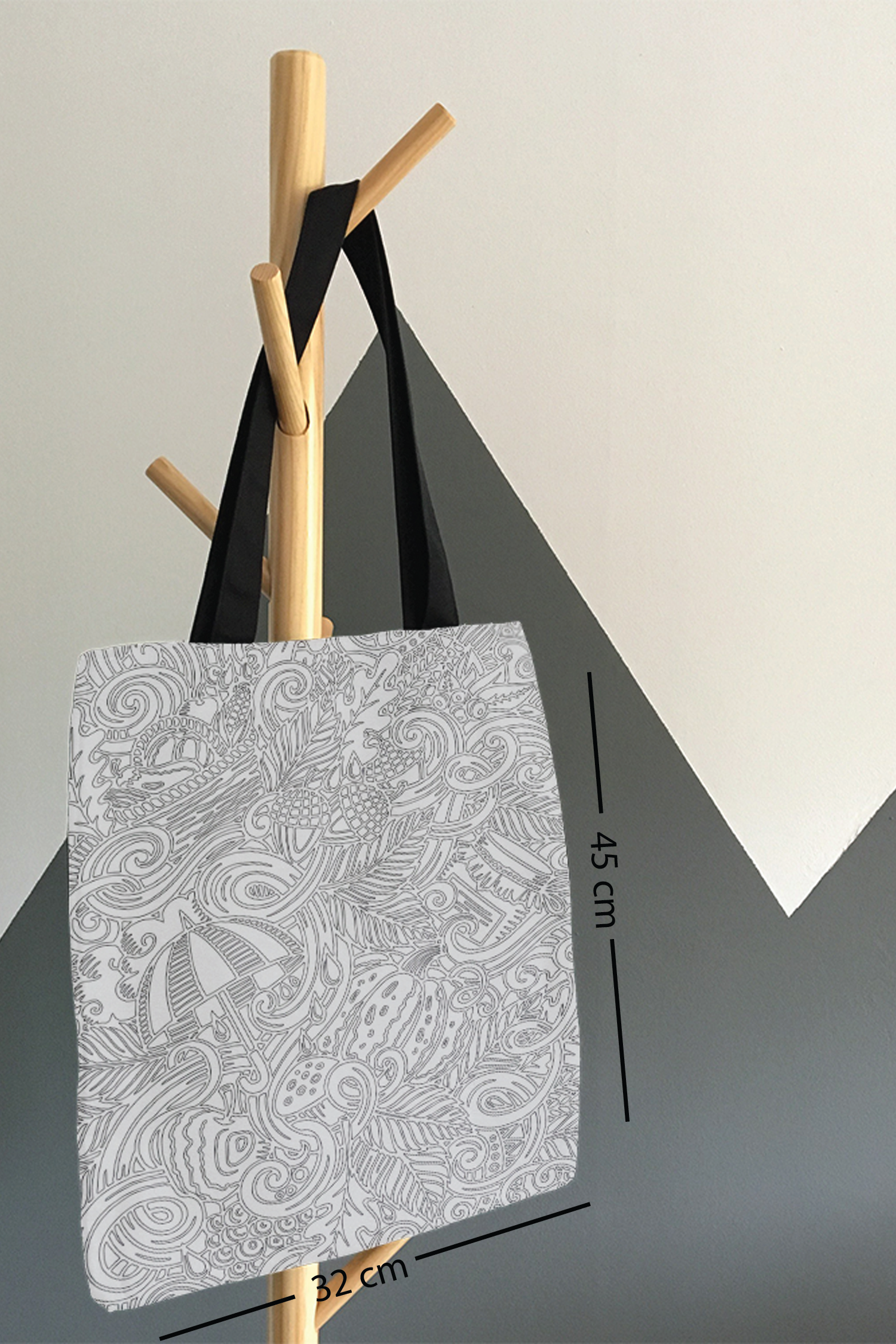 Coloring Tote Bag Umbrella