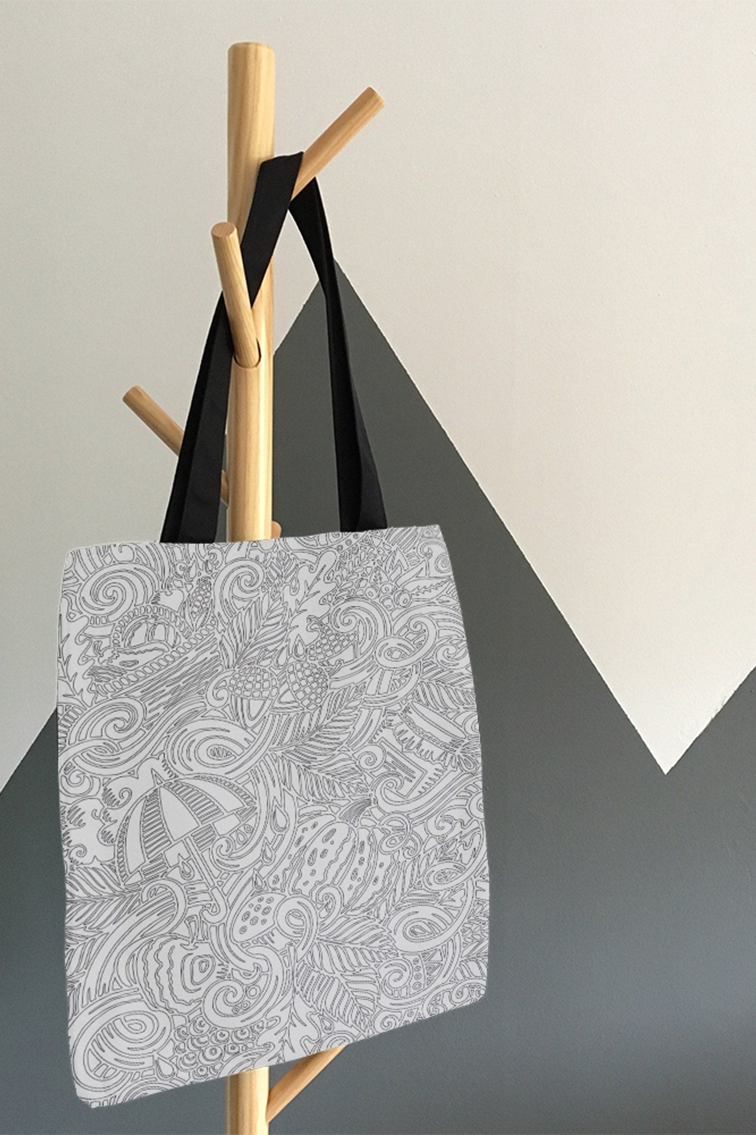 Coloring Tote Bag Umbrella