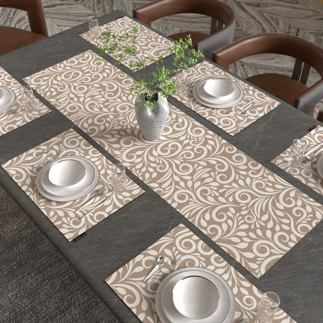 Ensemble de sets de table et chemin de table Cran