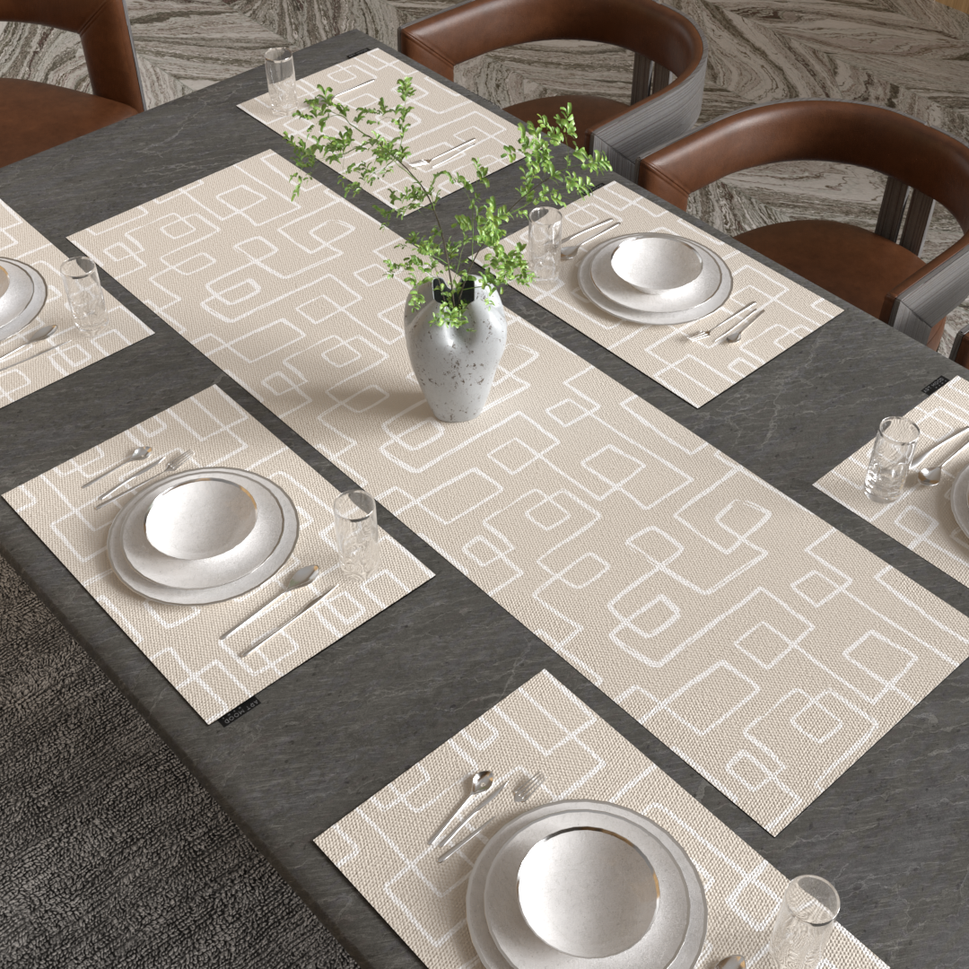 Ensemble de sets de table et chemin de table Haven 01