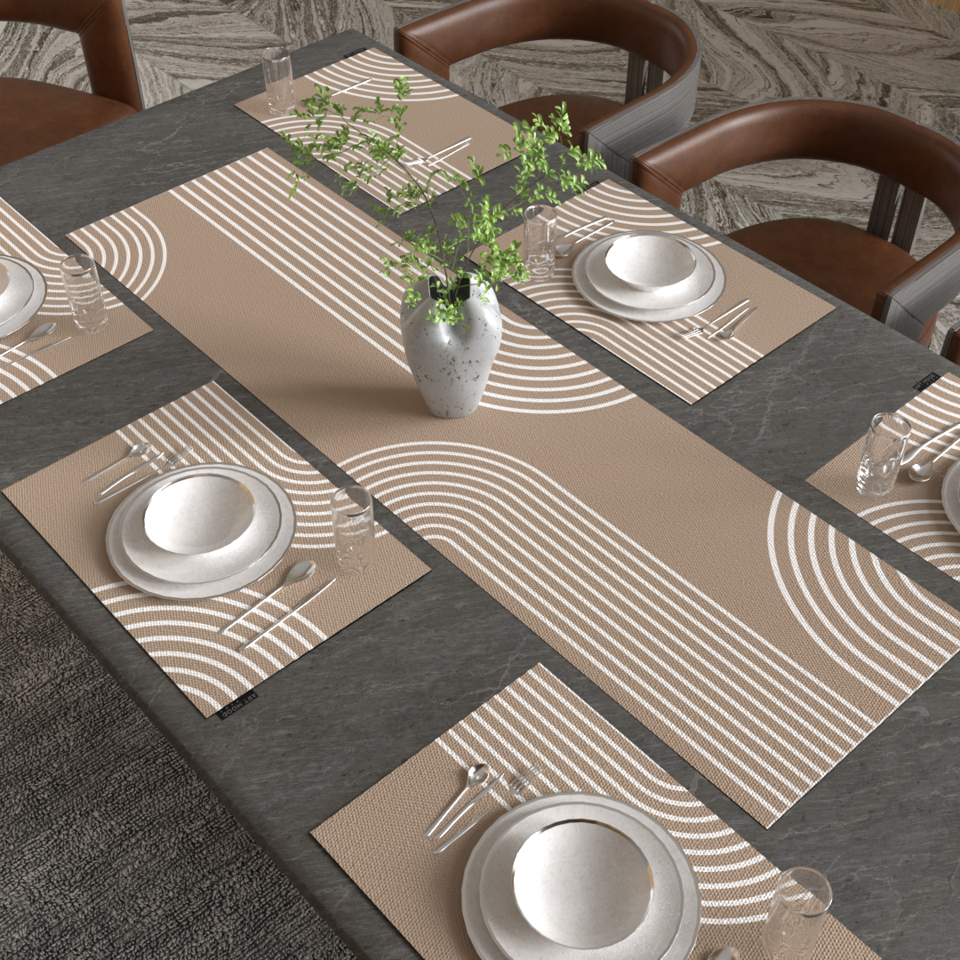 Ensemble de sets de table et chemin de table Lynn 01