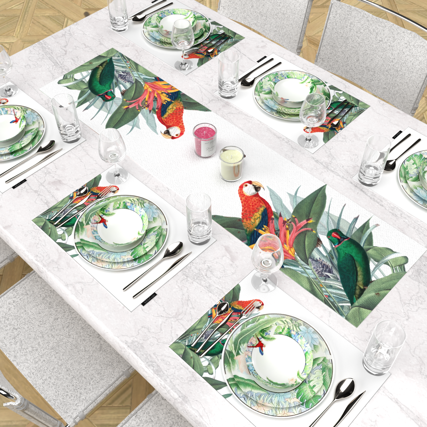 Ensemble de sets de table et chemin de table Dazzle