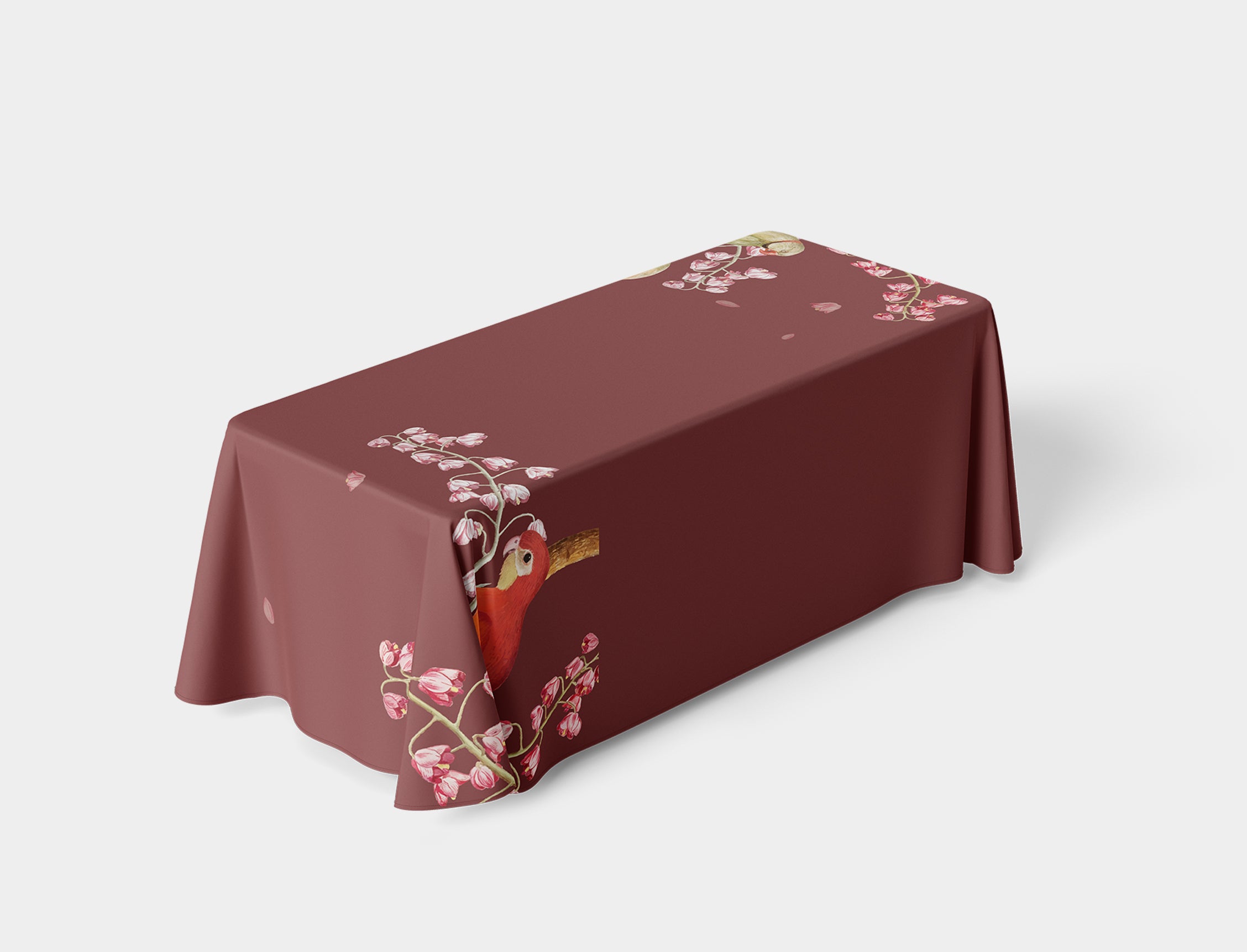 Red Florina Tablecloth
