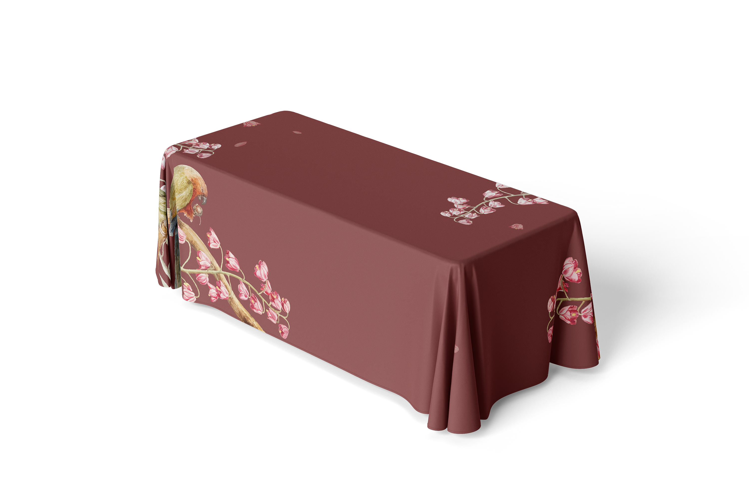 Red Florina Table-Cloth - ART MOOD
