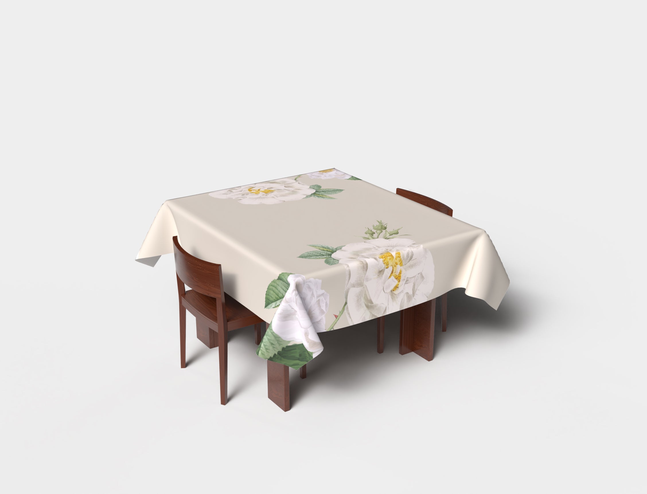White Rose Tablecloth