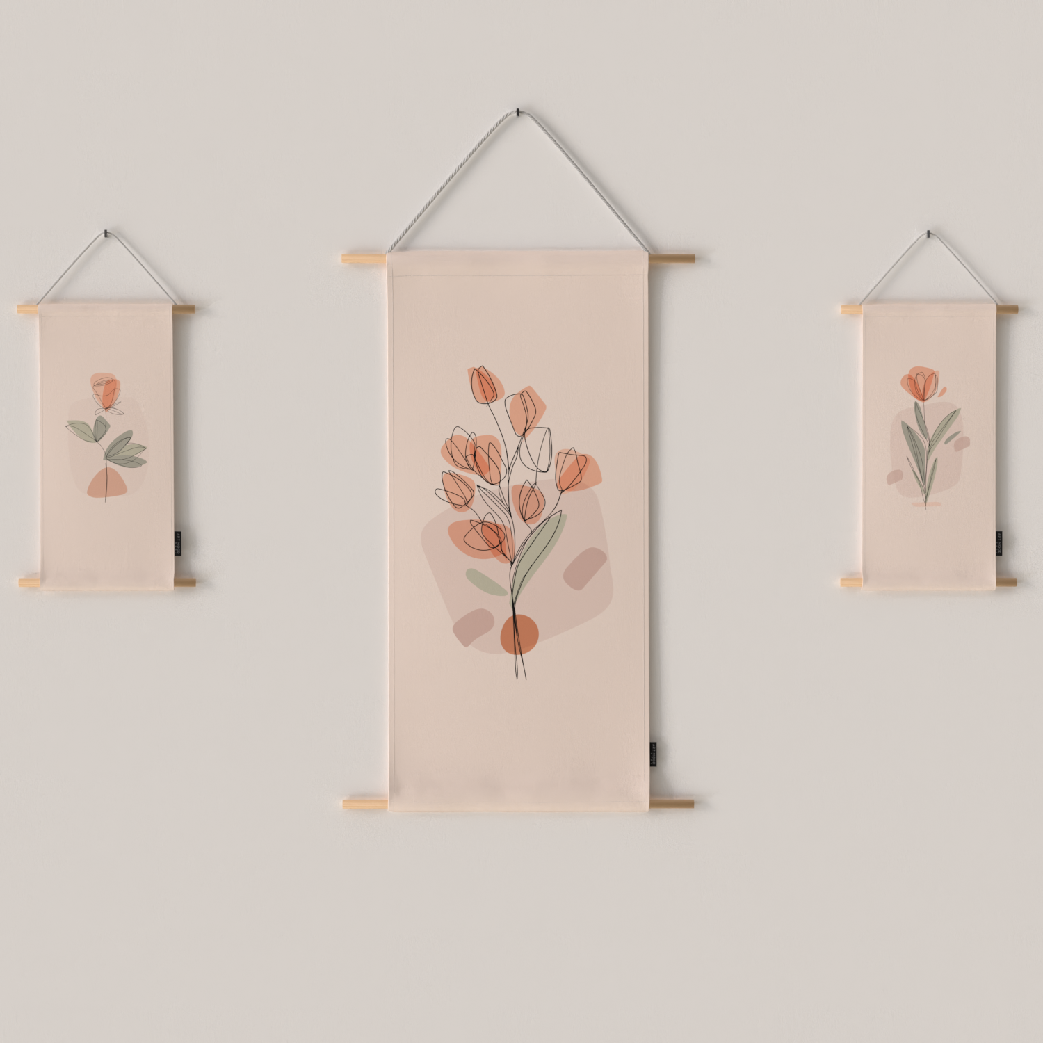 Floro Fabric Posters Set