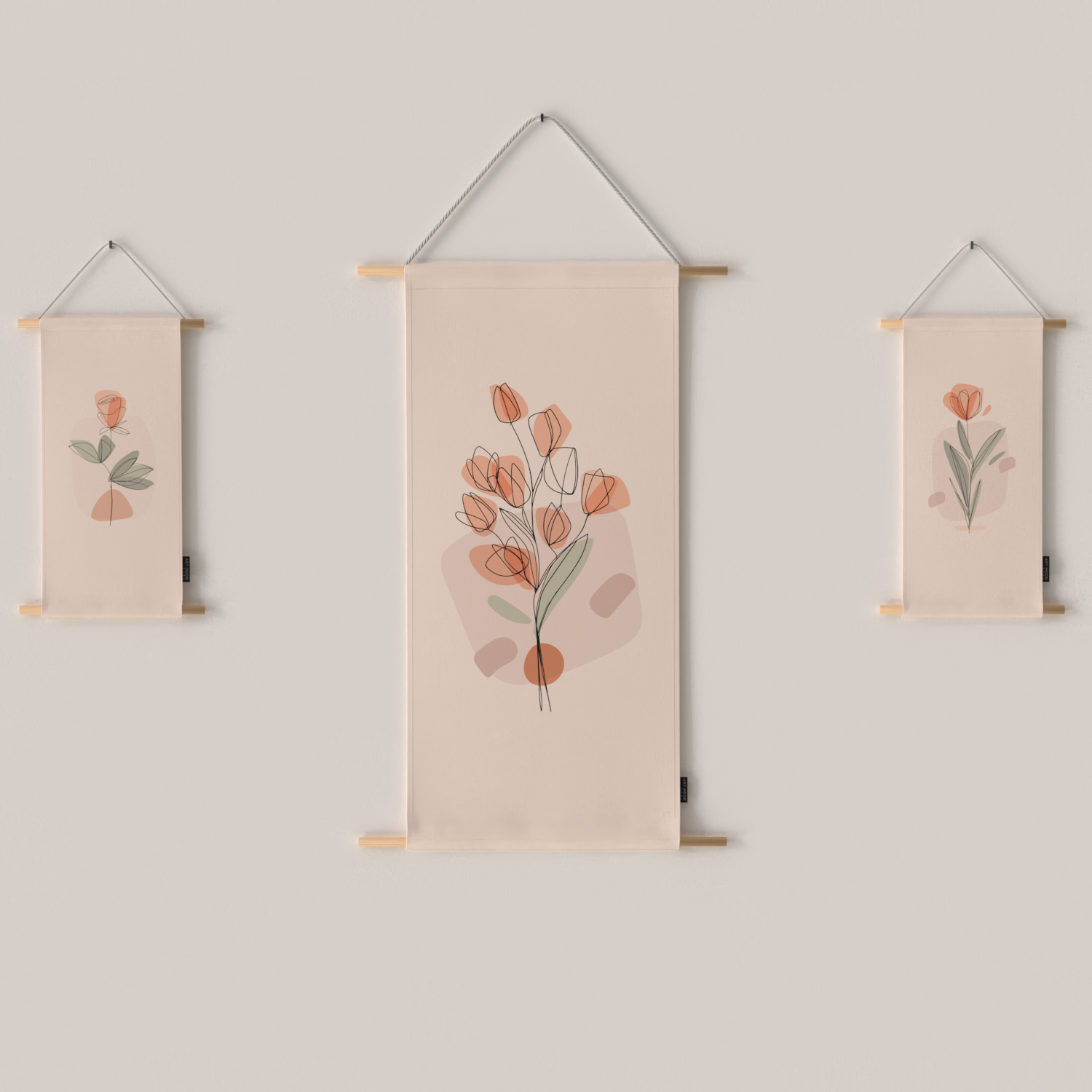 Ensemble d'affiches en tissu Floro