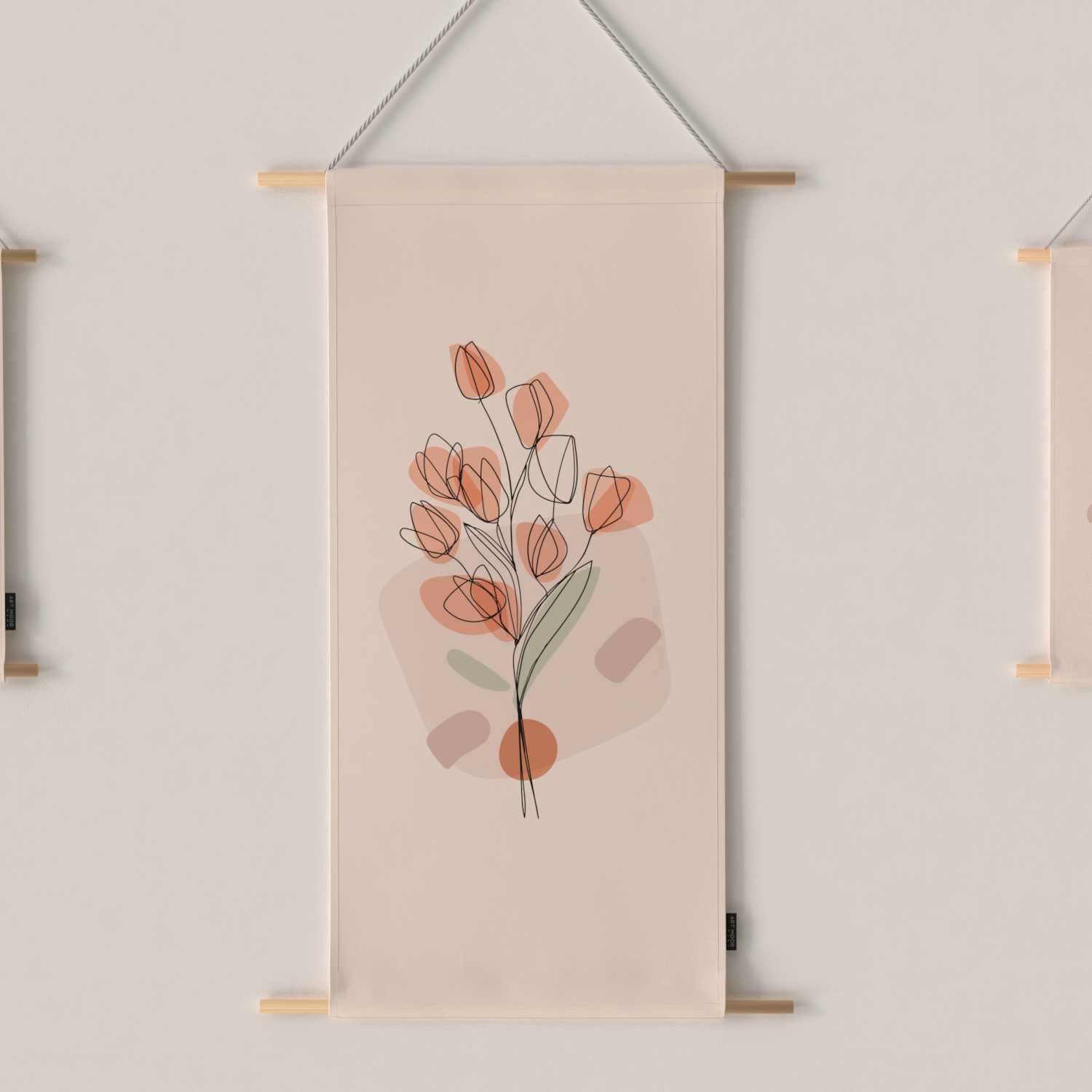 Ensemble d'affiches en tissu Floro