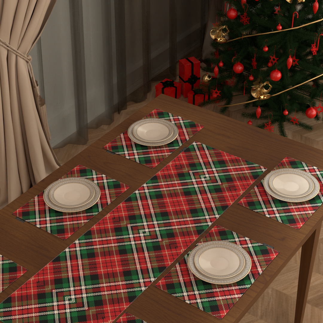 Christmas 2 Placemats & Runner Set
