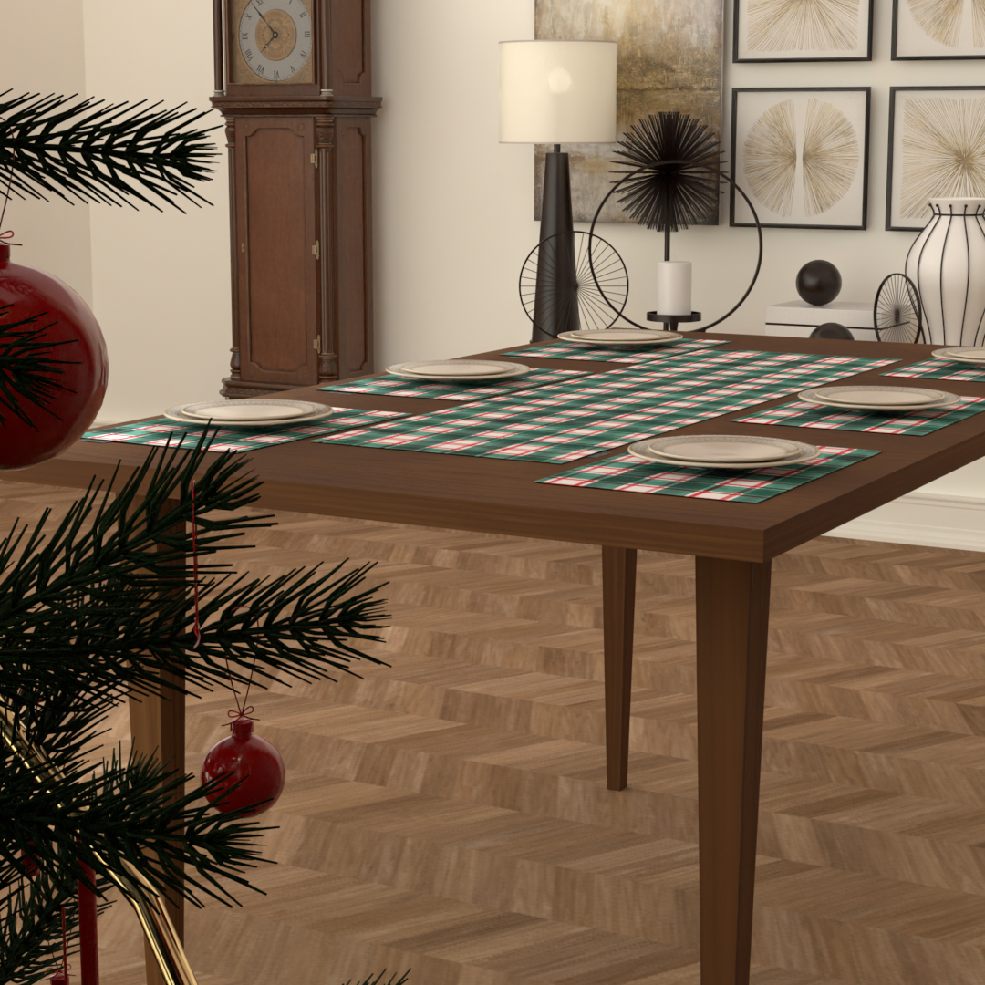 Ensemble de sets de table et chemin de Noël 7