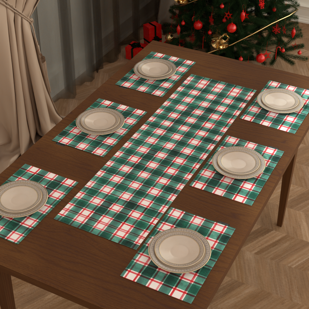 Ensemble de sets de table et chemin de Noël 7